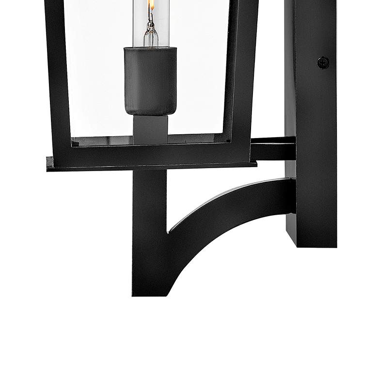 Image 5 Hinkley Outdoor Georgetown Large Wall Mount Lantern 8.5" Black more views