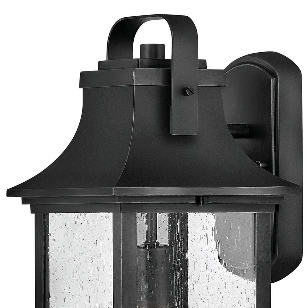 Image 3 Hinkley Outdoor Grant Medium Wall Mount Lantern 16.75" Textured Black more views