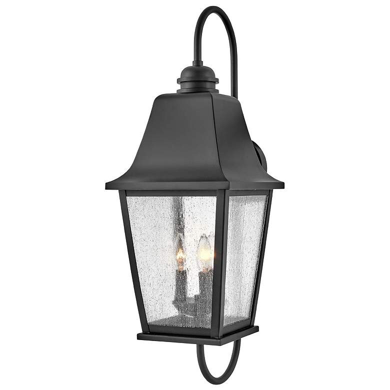 Image 1 Hinkley- Outdoor Kingston Large Wall Mount Lantern- Black