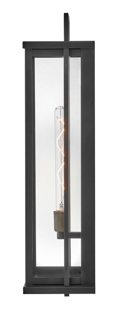 Image 7 Hinkley Outdoor Langston Large Tall Wall Mount Lantern 8.75" Black more views