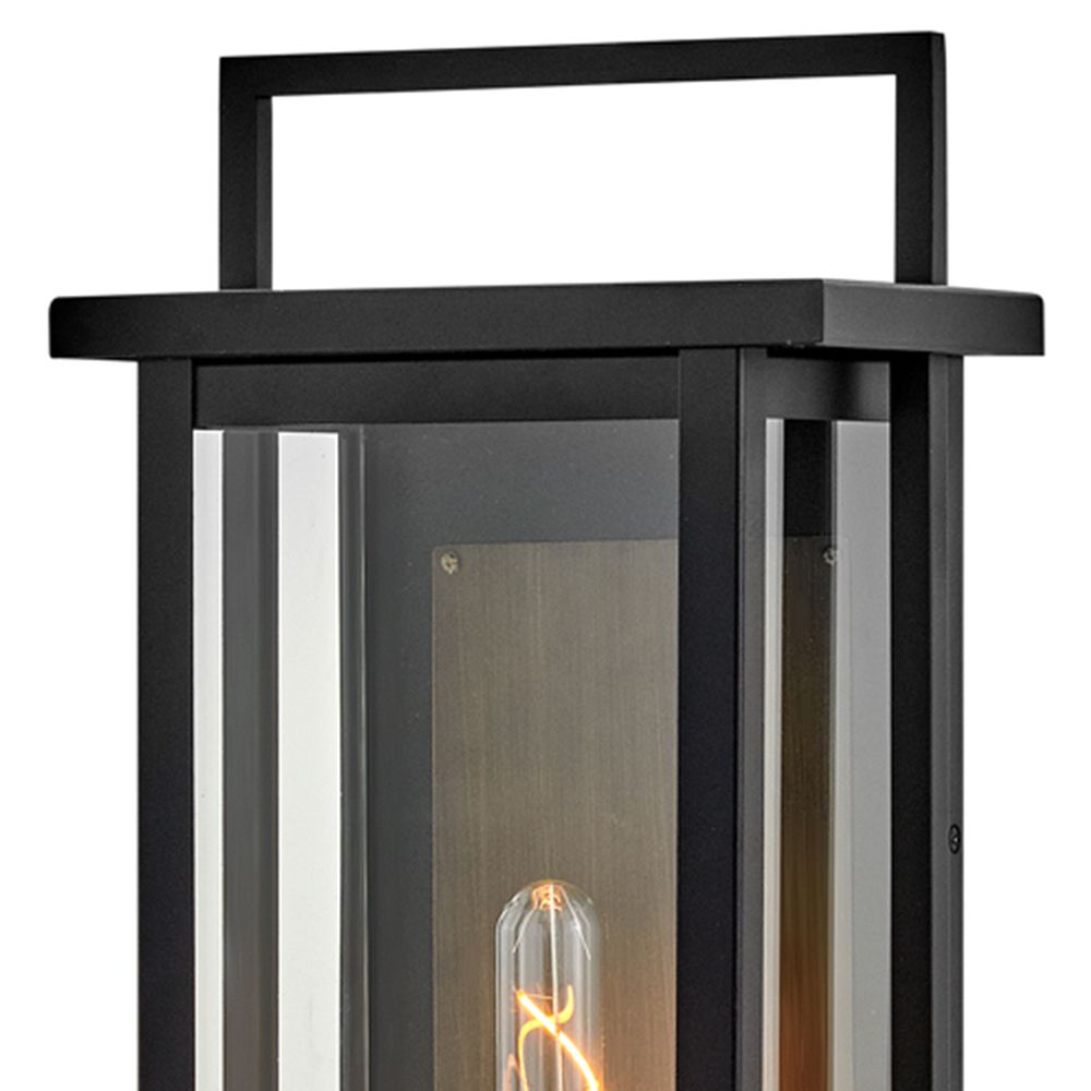 Hinkley Outdoor Langston Large Tall Wall Mount Lantern 8.75" Black