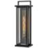 HINKLEY OUTDOOR LANGSTON Tall Wall Mount Lantern Black