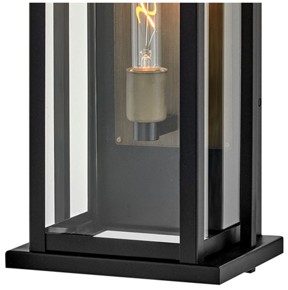 HINKLEY OUTDOOR LANGSTON Tall Wall Mount Lantern Black