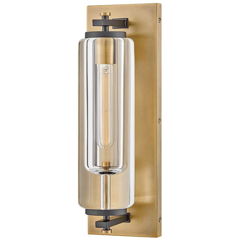 Image 4 Hinkley Outdoor Lourde Medium Wall Mount Lantern Heritage Brass more views