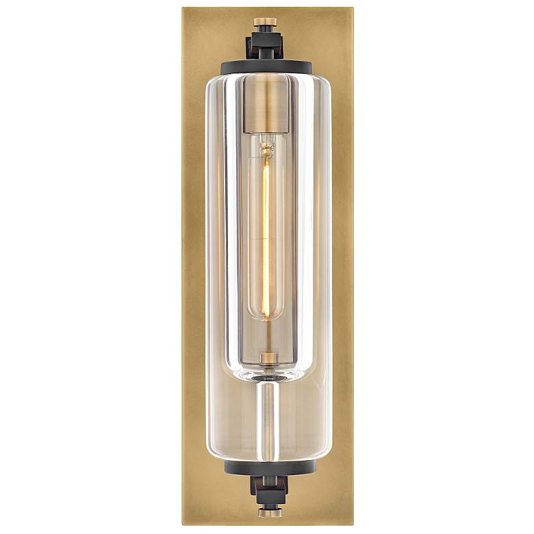 Image 6 Hinkley Outdoor Lourde Medium Wall Mount Lantern Heritage Brass more views
