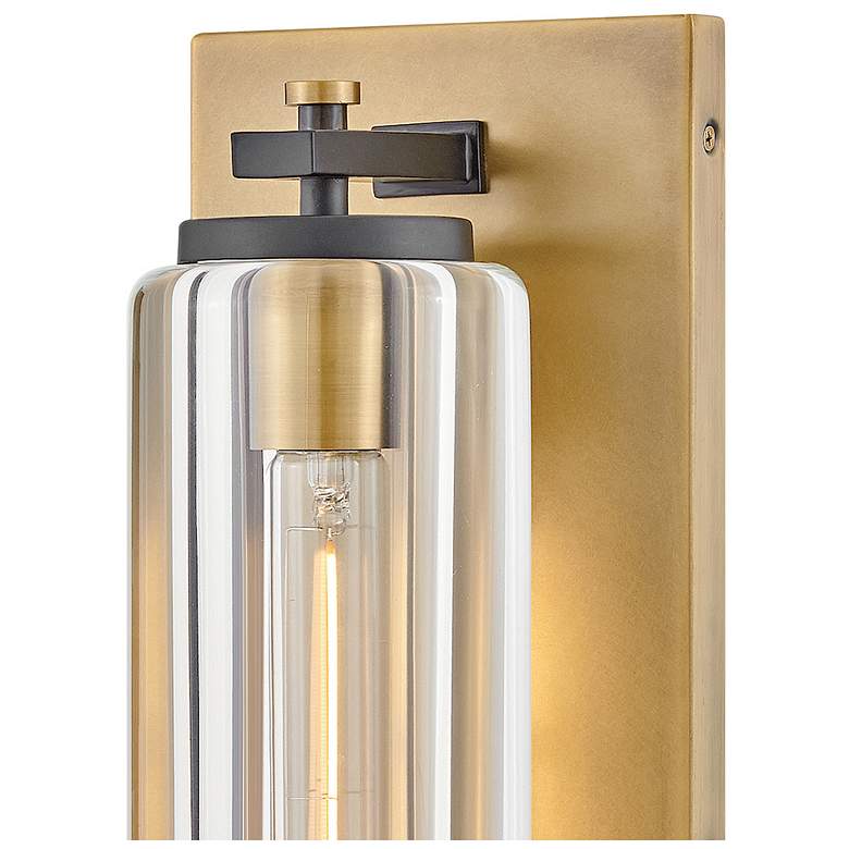 Image 7 Hinkley Outdoor Lourde Medium Wall Mount Lantern Heritage Brass more views