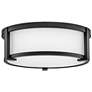 2_Hinkley Outdoor Lowell Small Flush Mount 13" Black more views