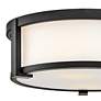 3_Hinkley Outdoor Lowell Small Flush Mount 13" Black more views