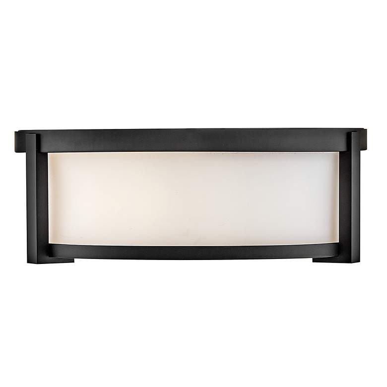 Image 5 Hinkley Outdoor Lowell Small Flush Mount 13" Black more views