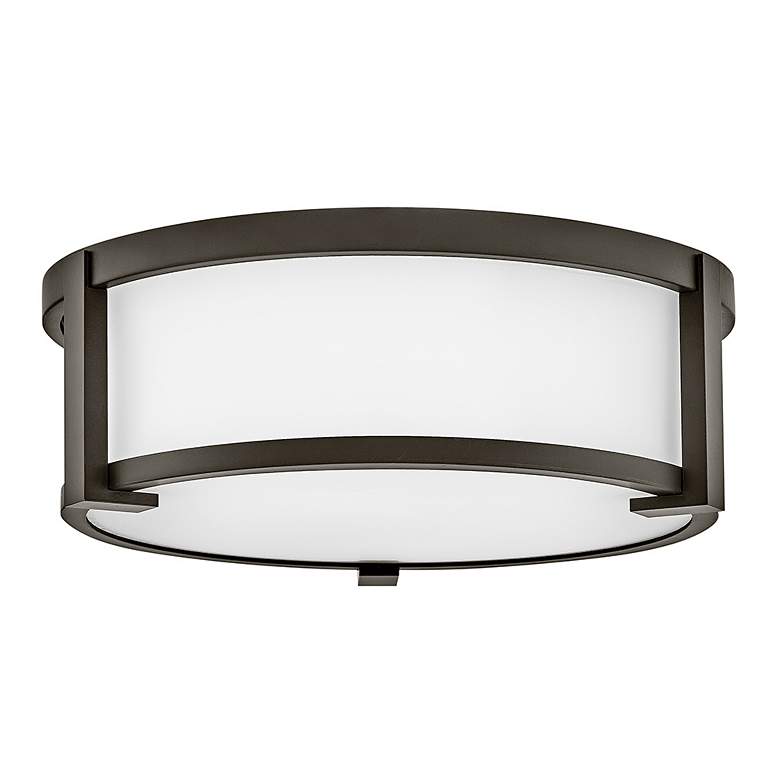 Image 2 Hinkley Outdoor Lowell Small Flush Mount 13" Oil Rubbed Bronze more views