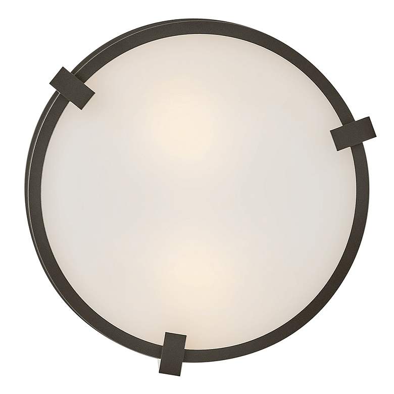 Image 4 Hinkley Outdoor Lowell Small Flush Mount 13" Oil Rubbed Bronze more views