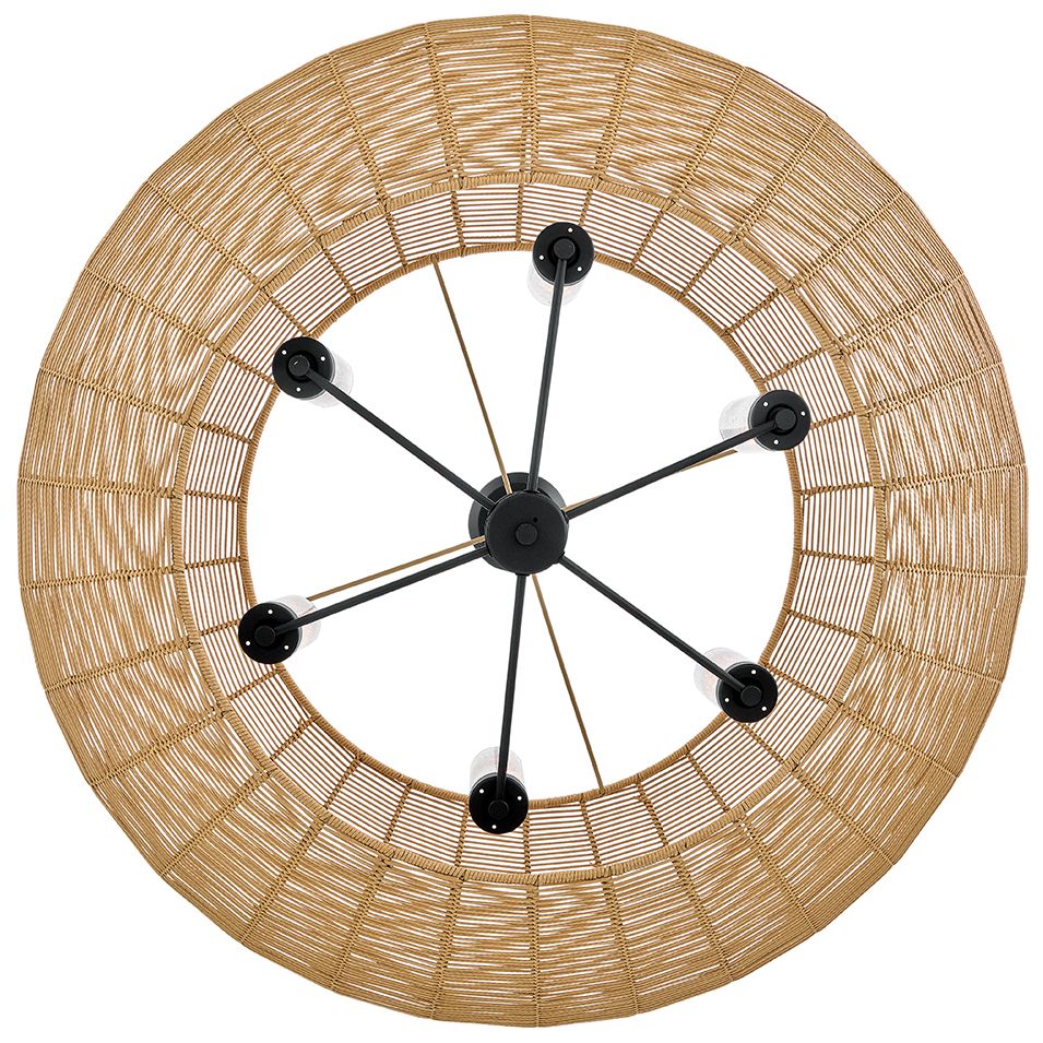 Image 5 Hinkley Outdoor Luca Large Single Tier Chandelier 42.25" Black more views