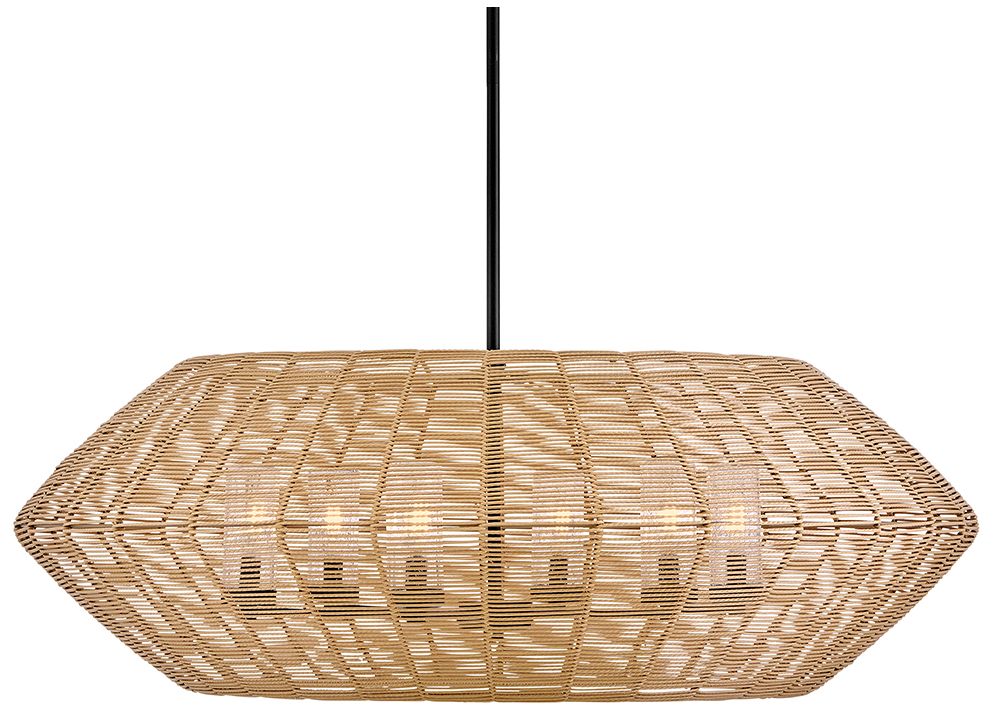 Image 6 Hinkley Outdoor Luca Large Single Tier Chandelier 42.25" Black more views