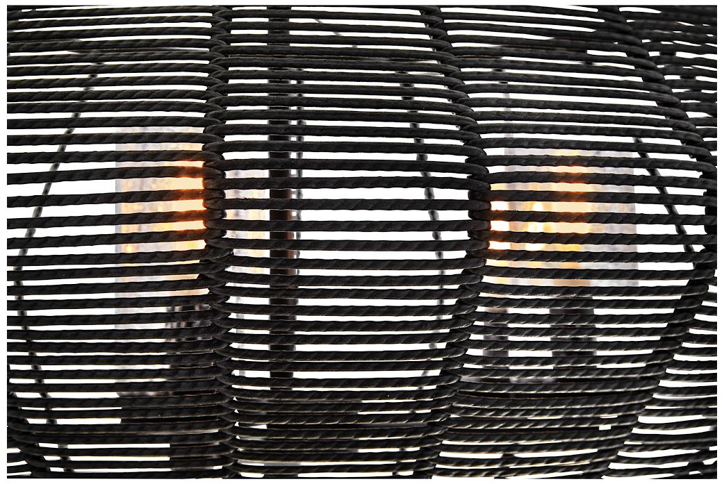 Image 6 Hinkley Outdoor Luca Medium Single Tier Chandelier 12V 28" Black more views