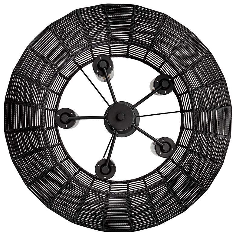 Image 6 Hinkley Outdoor Luca Medium Single Tier Chandelier Black more views