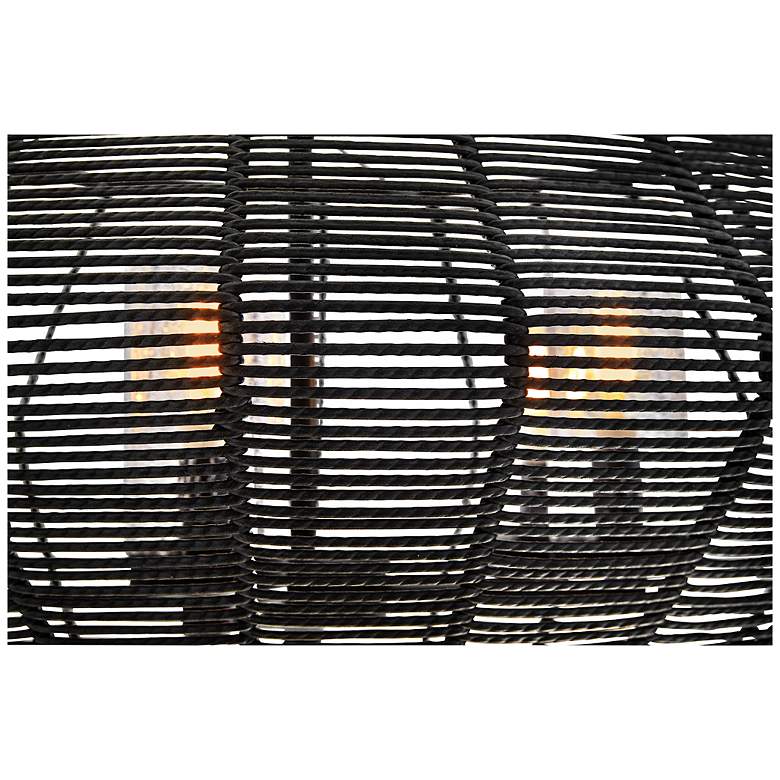 Image 7 Hinkley Outdoor Luca Medium Single Tier Chandelier Black more views