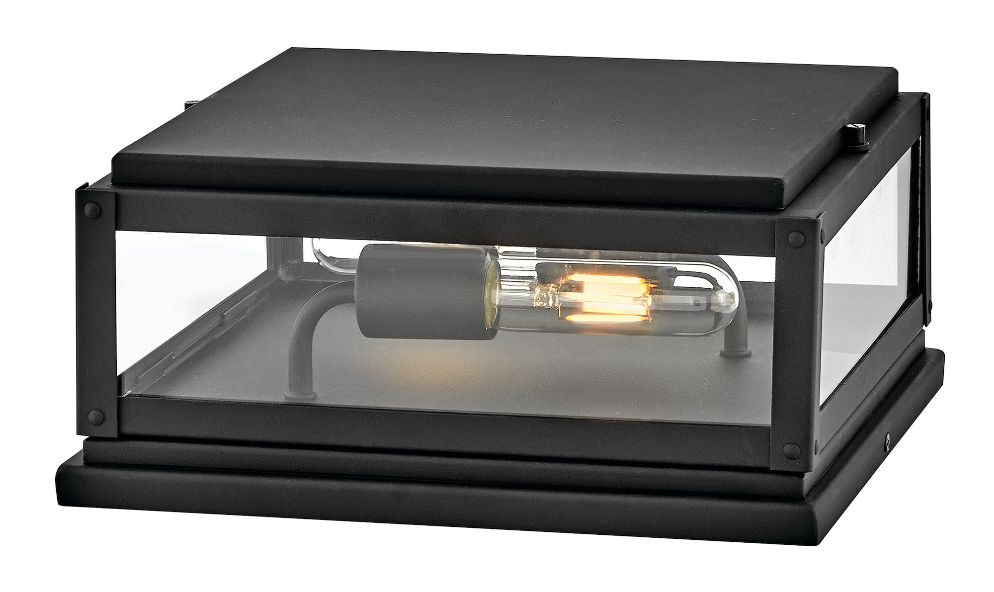 Image 2 Hinkley Outdoor Max Small Pier Mount Lantern 12" Black more views