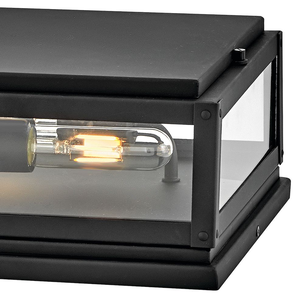 Image 4 Hinkley Outdoor Max Small Pier Mount Lantern 12" Black more views