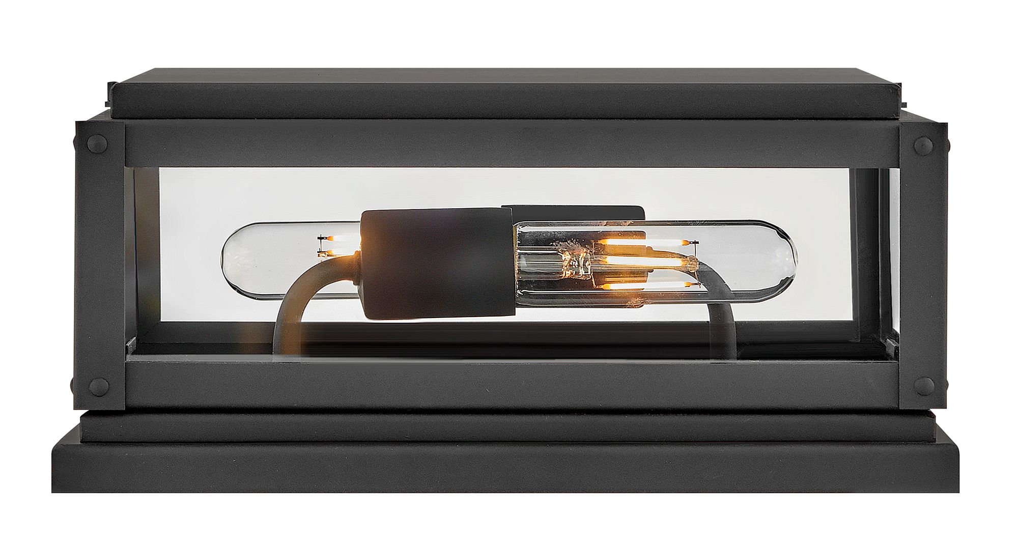 Image 6 Hinkley Outdoor Max Small Pier Mount Lantern 12" Black more views