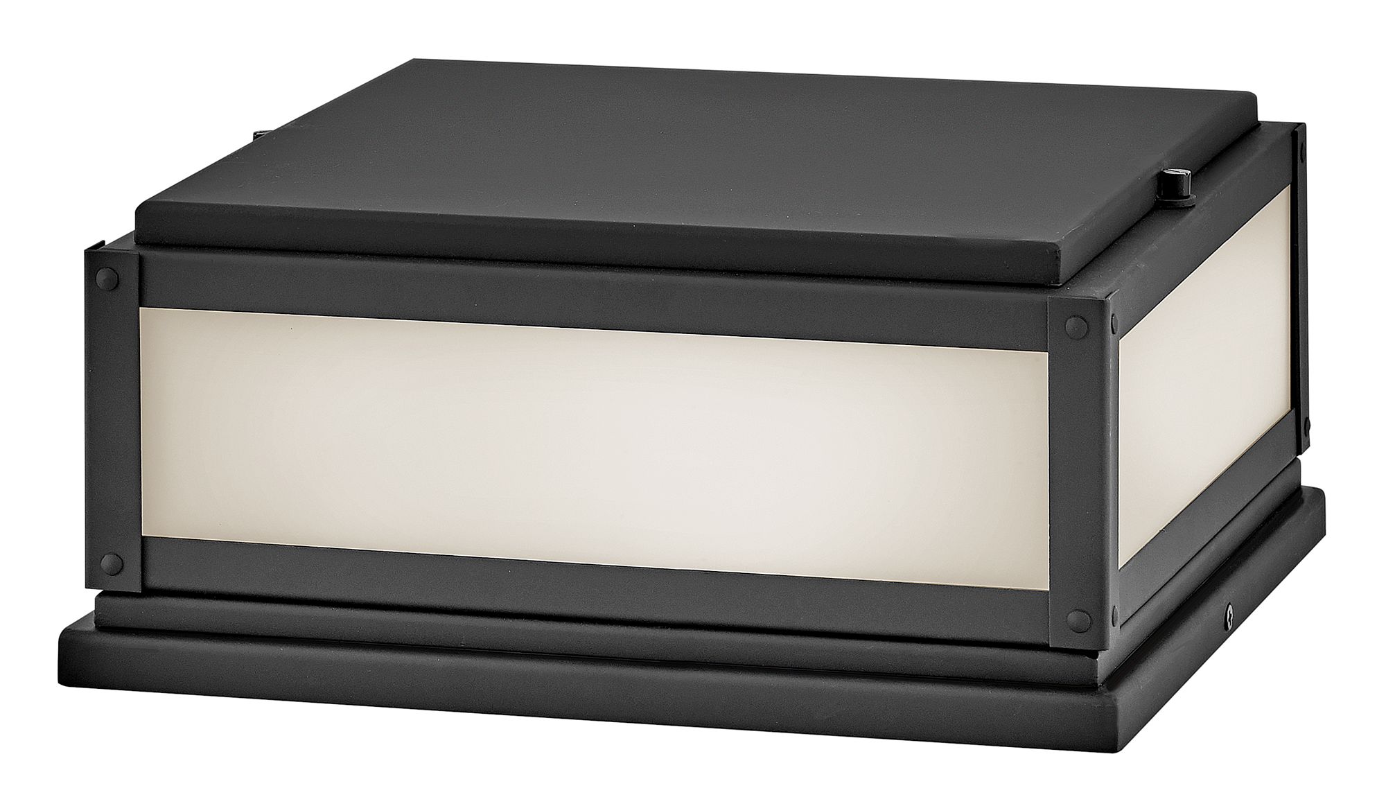 Image 7 Hinkley Outdoor Max Small Pier Mount Lantern 12" Black more views