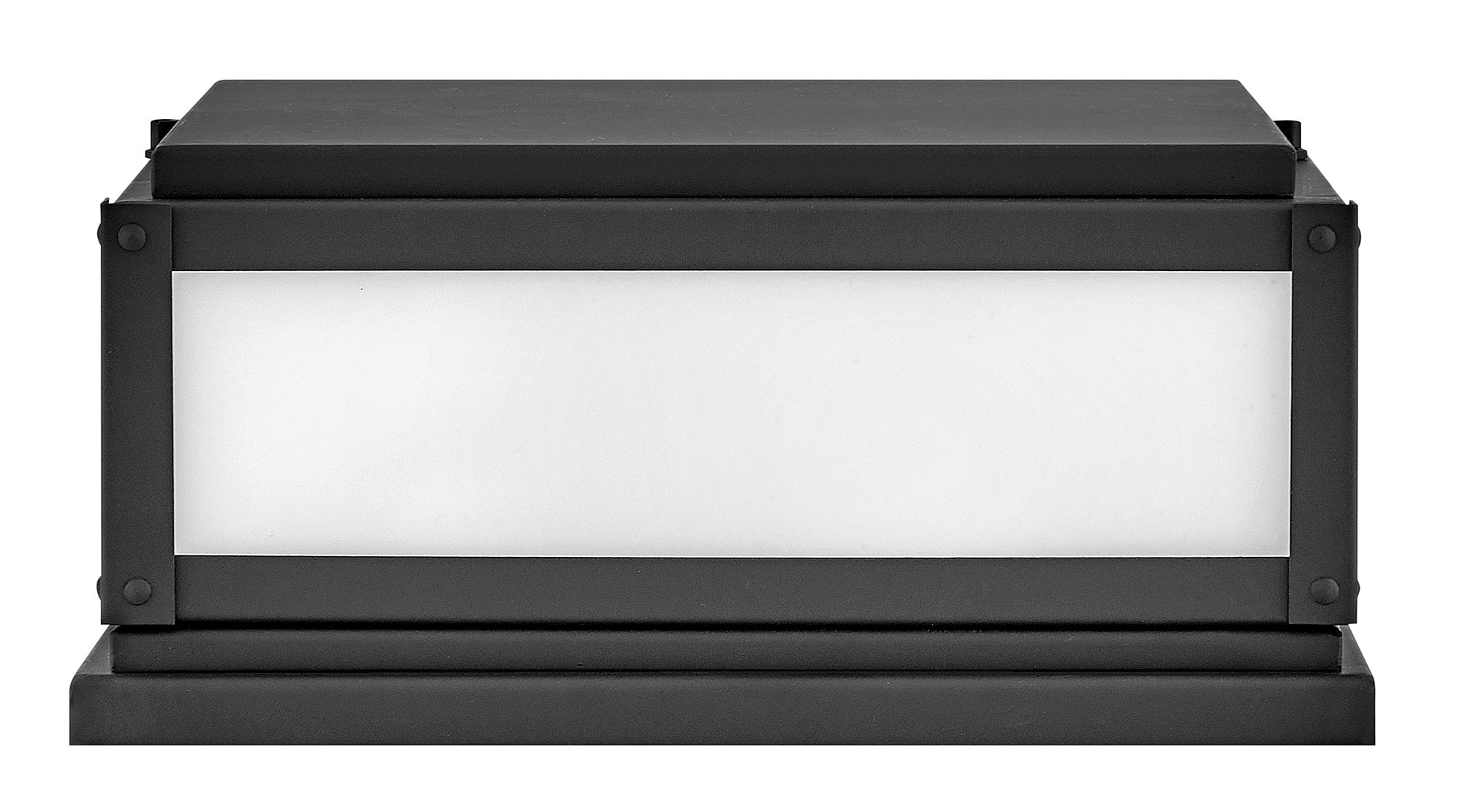 Hinkley Outdoor Max Small Pier Mount Lantern 12" Black