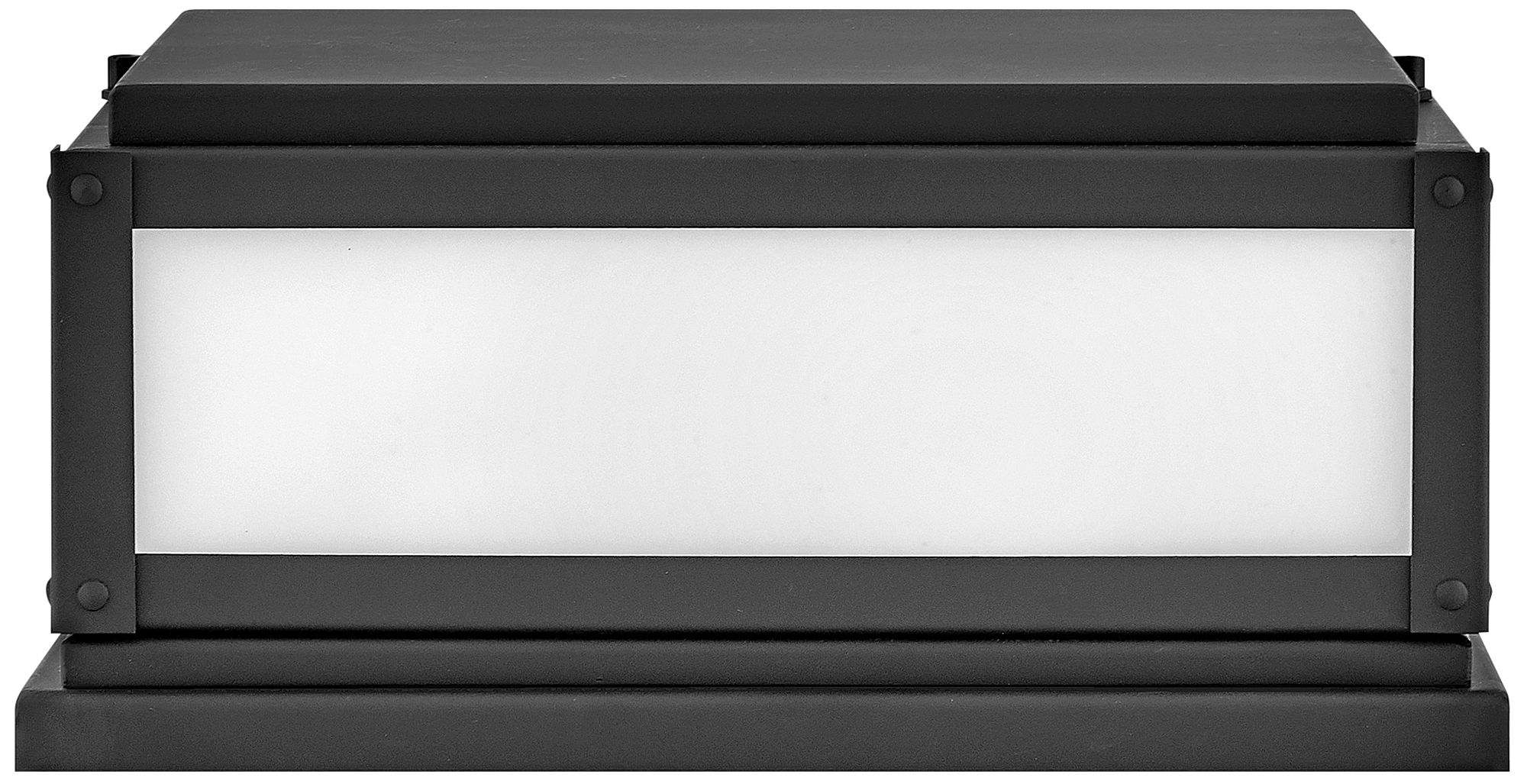 Hinkley Outdoor Max Small Pier Mount Lantern Black