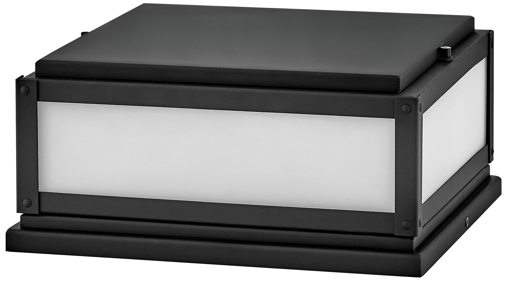 Hinkley Outdoor Max Small Pier Mount Lantern Black