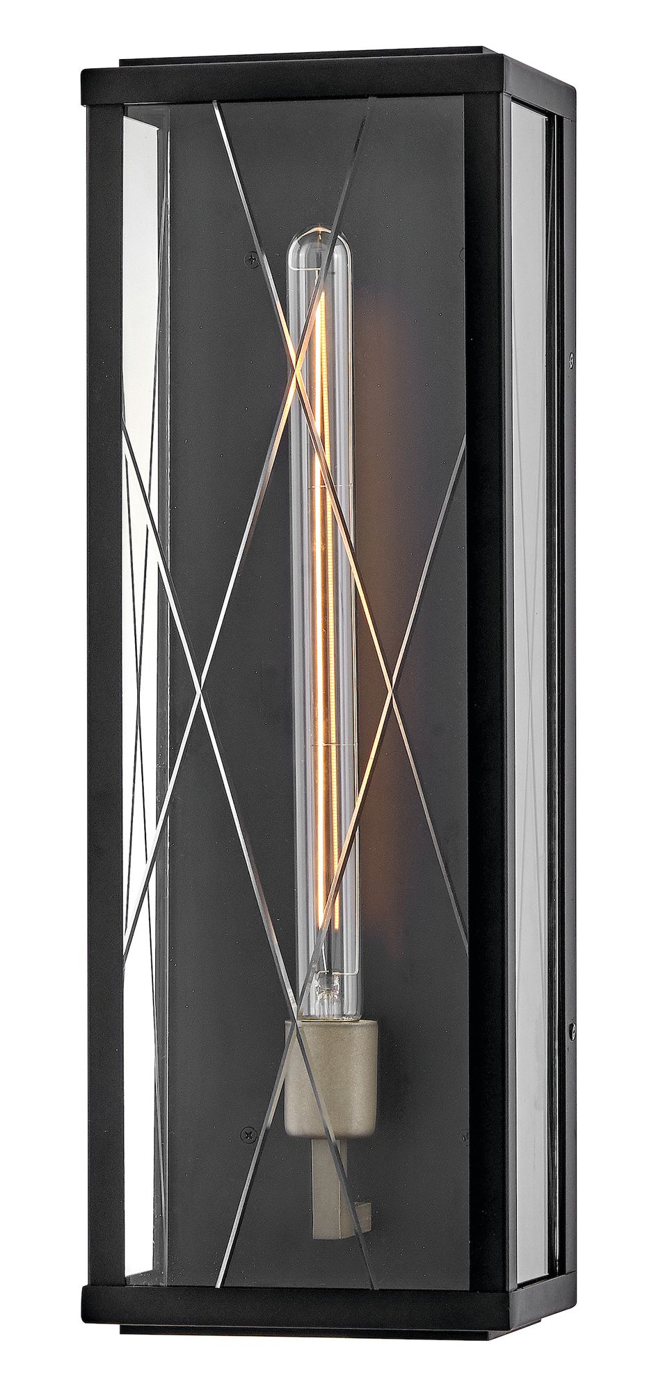 Image 2 Hinkley Outdoor Monte Large Wall Mount Lantern 7.5" Black more views