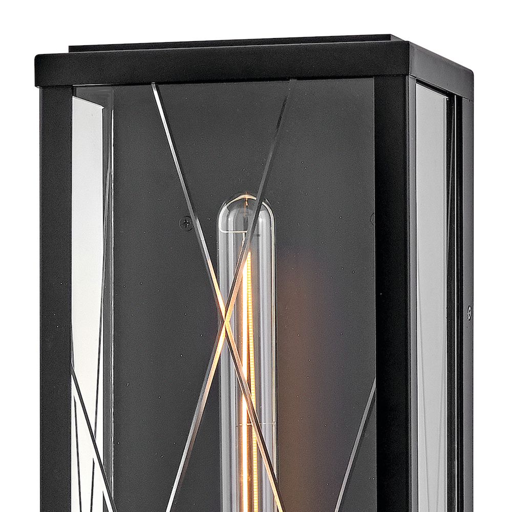 Image 4 Hinkley Outdoor Monte Large Wall Mount Lantern 7.5" Black more views