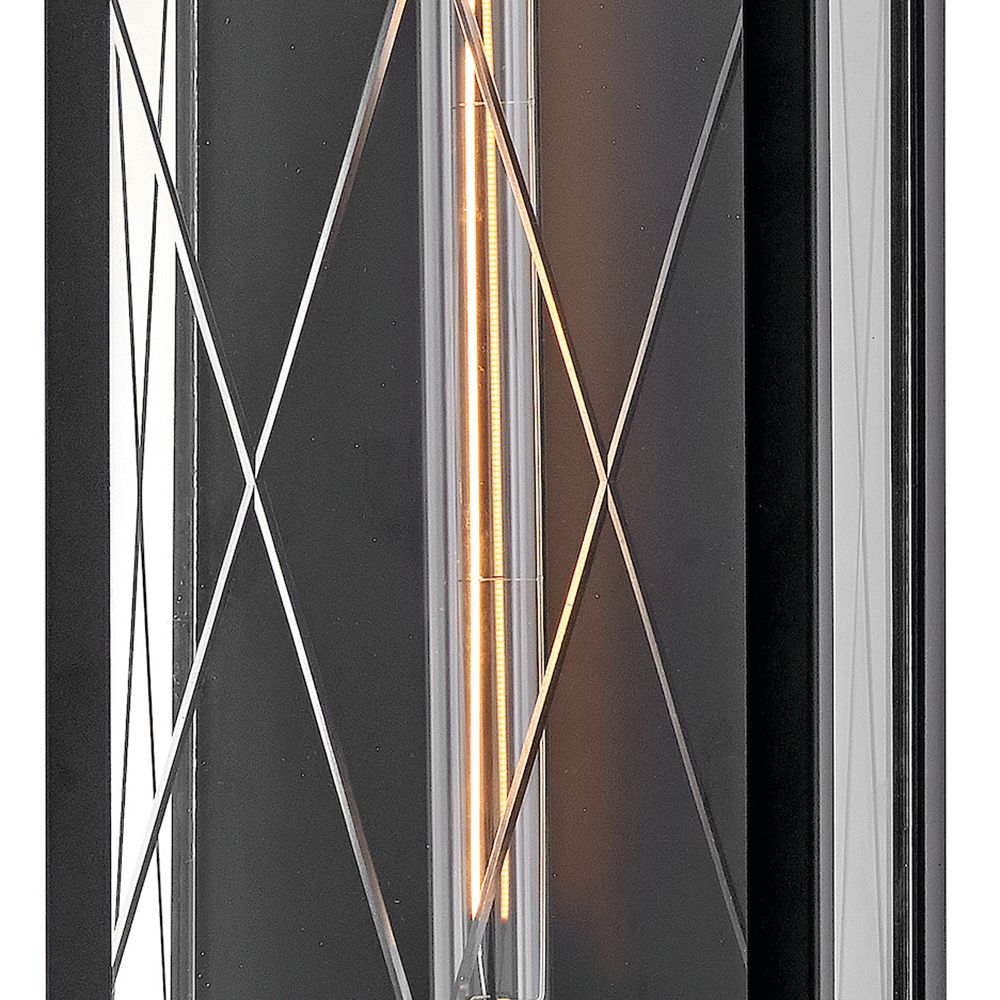 Image 5 Hinkley Outdoor Monte Large Wall Mount Lantern 7.5" Black more views