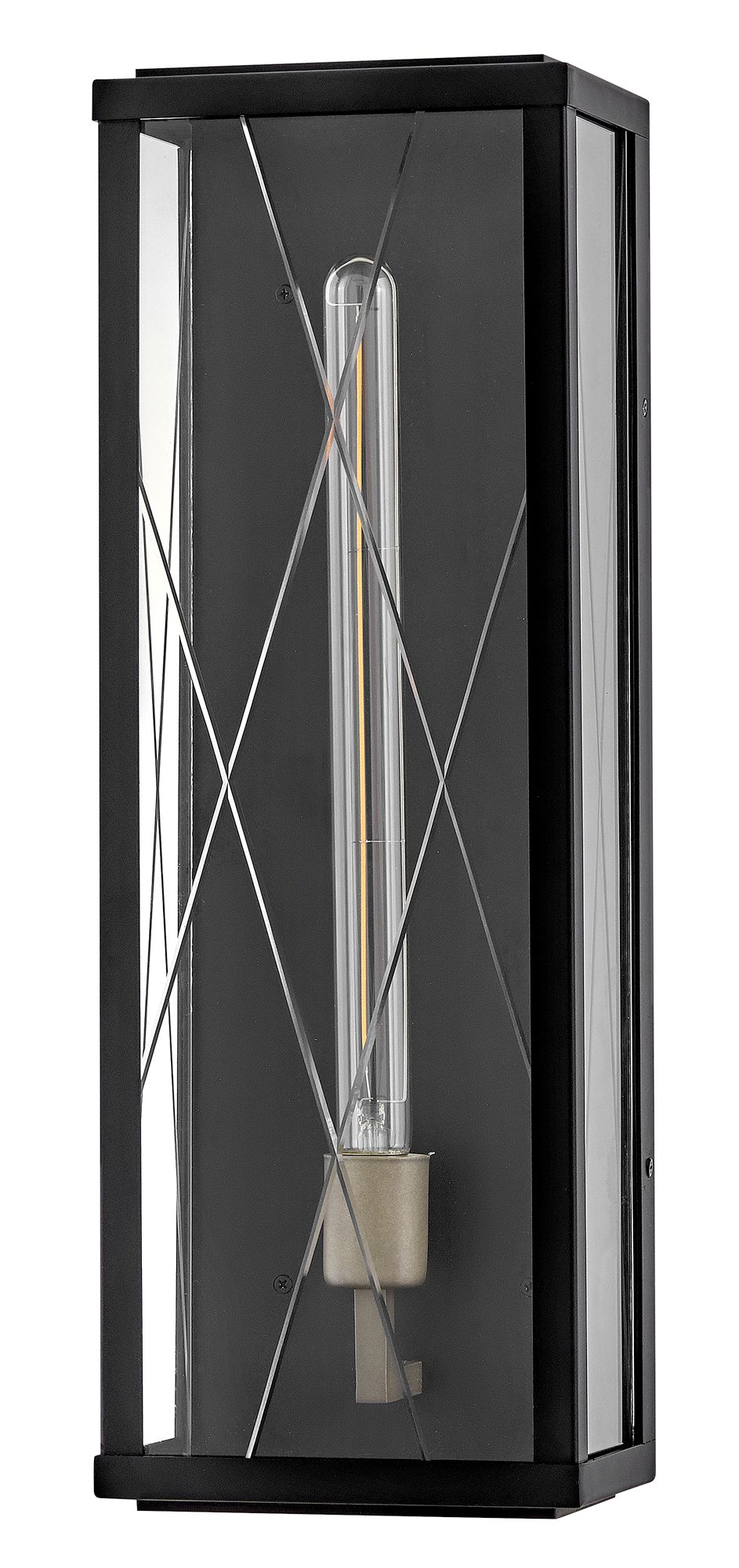 Image 7 Hinkley Outdoor Monte Large Wall Mount Lantern 7.5" Black more views