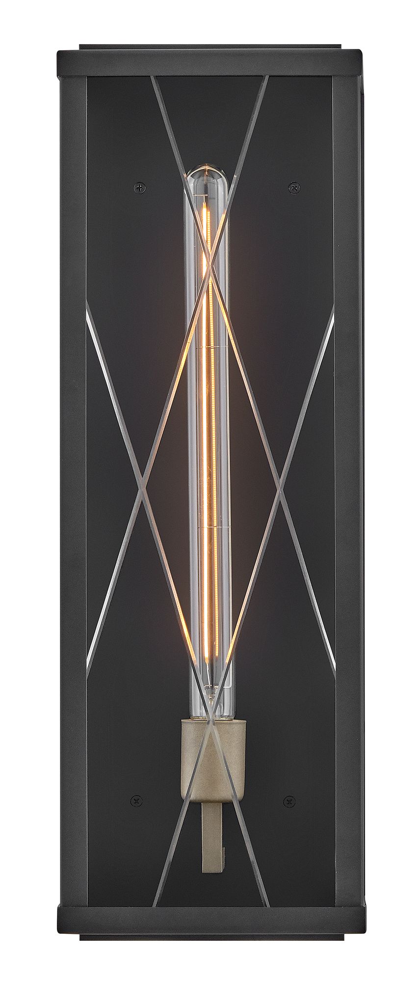 Hinkley Outdoor Monte Large Wall Mount Lantern 7.5" Black