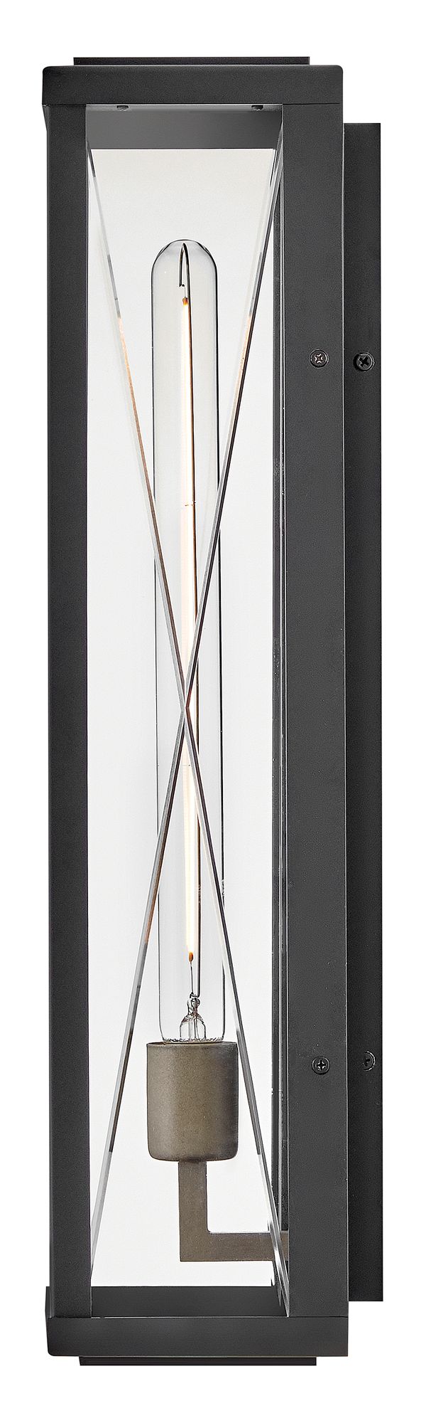 Hinkley Outdoor Monte Large Wall Mount Lantern 7.5" Black