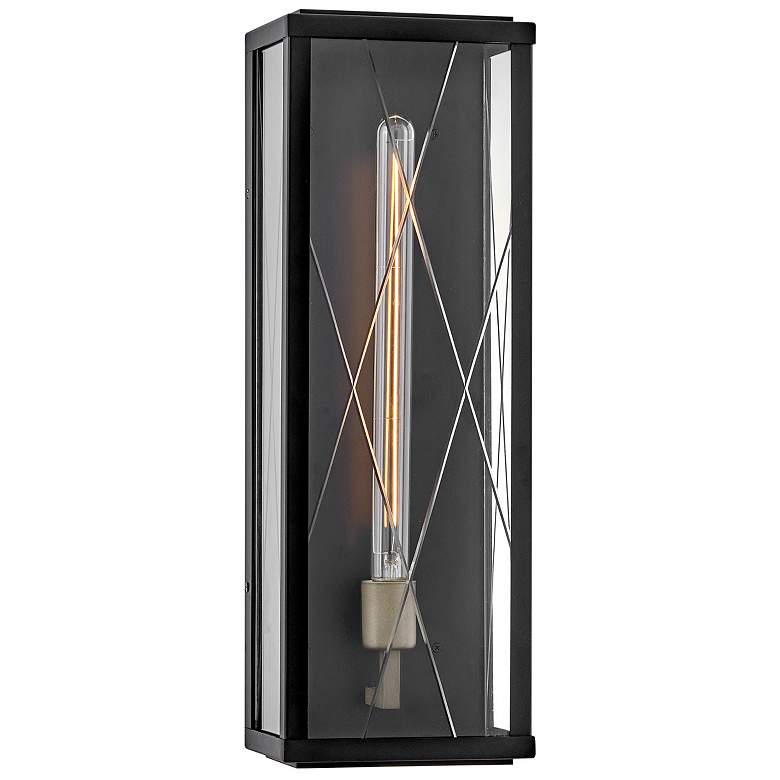 Image 1 Hinkley Outdoor Monte Large Wall Mount Lantern Black