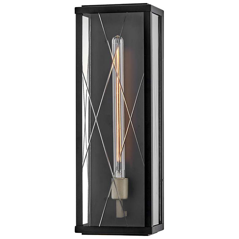 Image 2 Hinkley Outdoor Monte Large Wall Mount Lantern Black more views