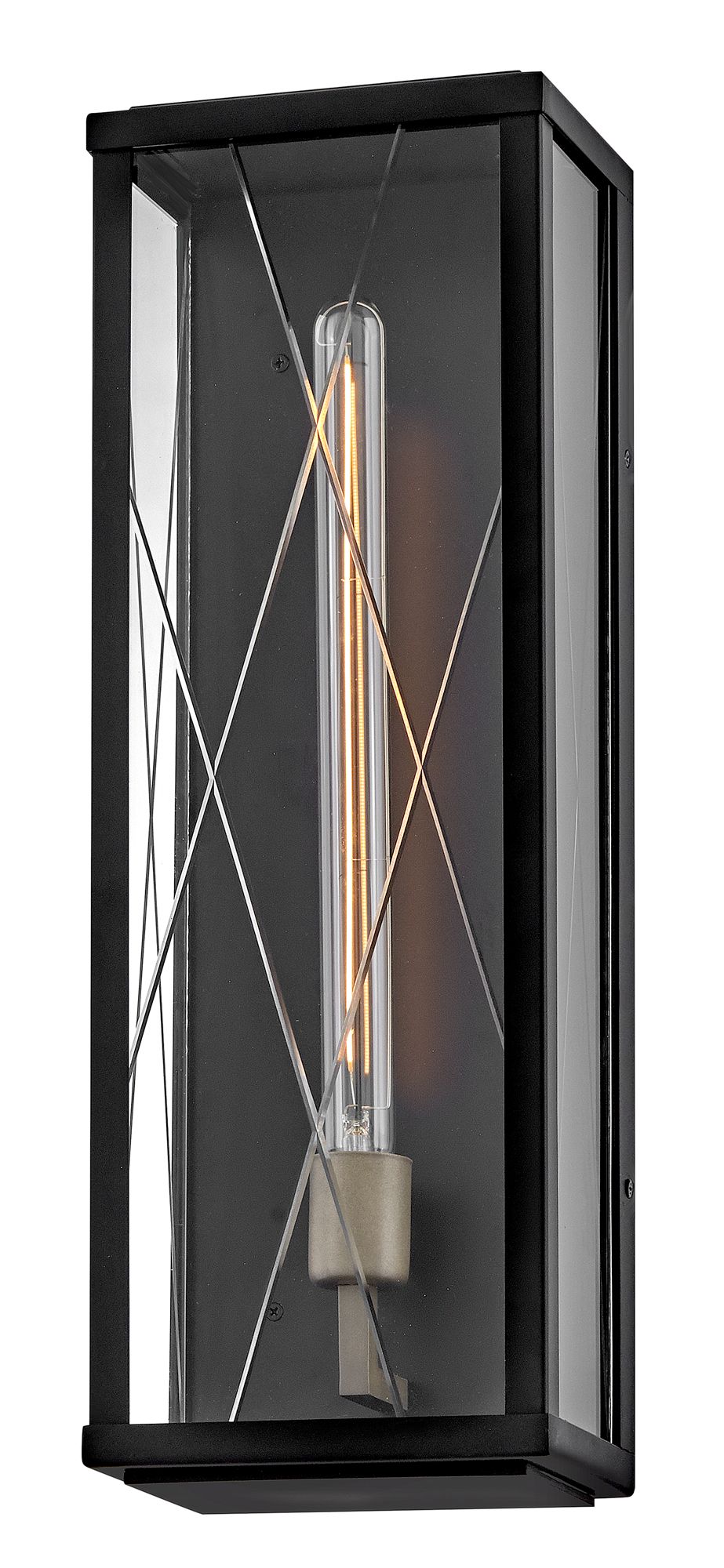 Hinkley Outdoor Monte Large Wall Mount Lantern Black