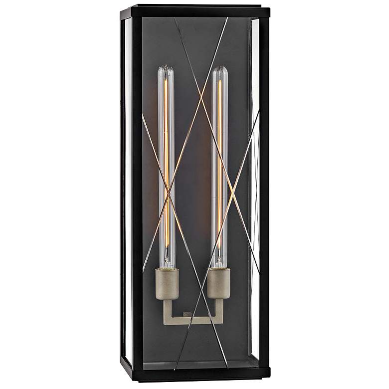Image 1 Hinkley Outdoor Monte Large Wall Mount Lantern Black