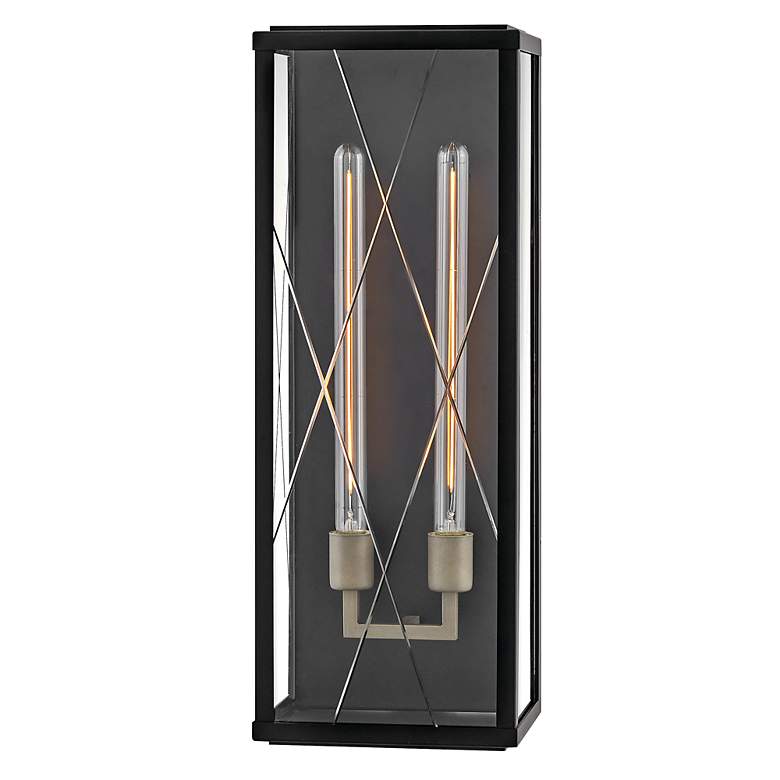 Image 2 Hinkley Outdoor Monte Large Wall Mount Lantern Black more views