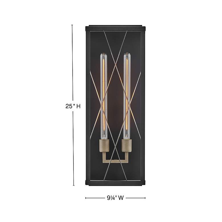 Image 3 Hinkley Outdoor Monte Large Wall Mount Lantern Black more views