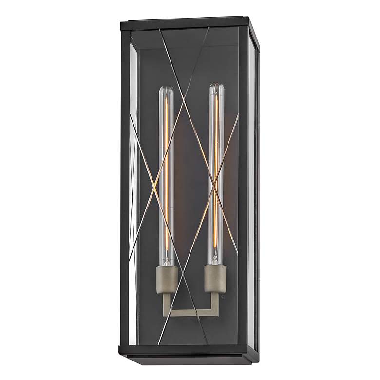 Image 7 Hinkley Outdoor Monte Large Wall Mount Lantern Black more views