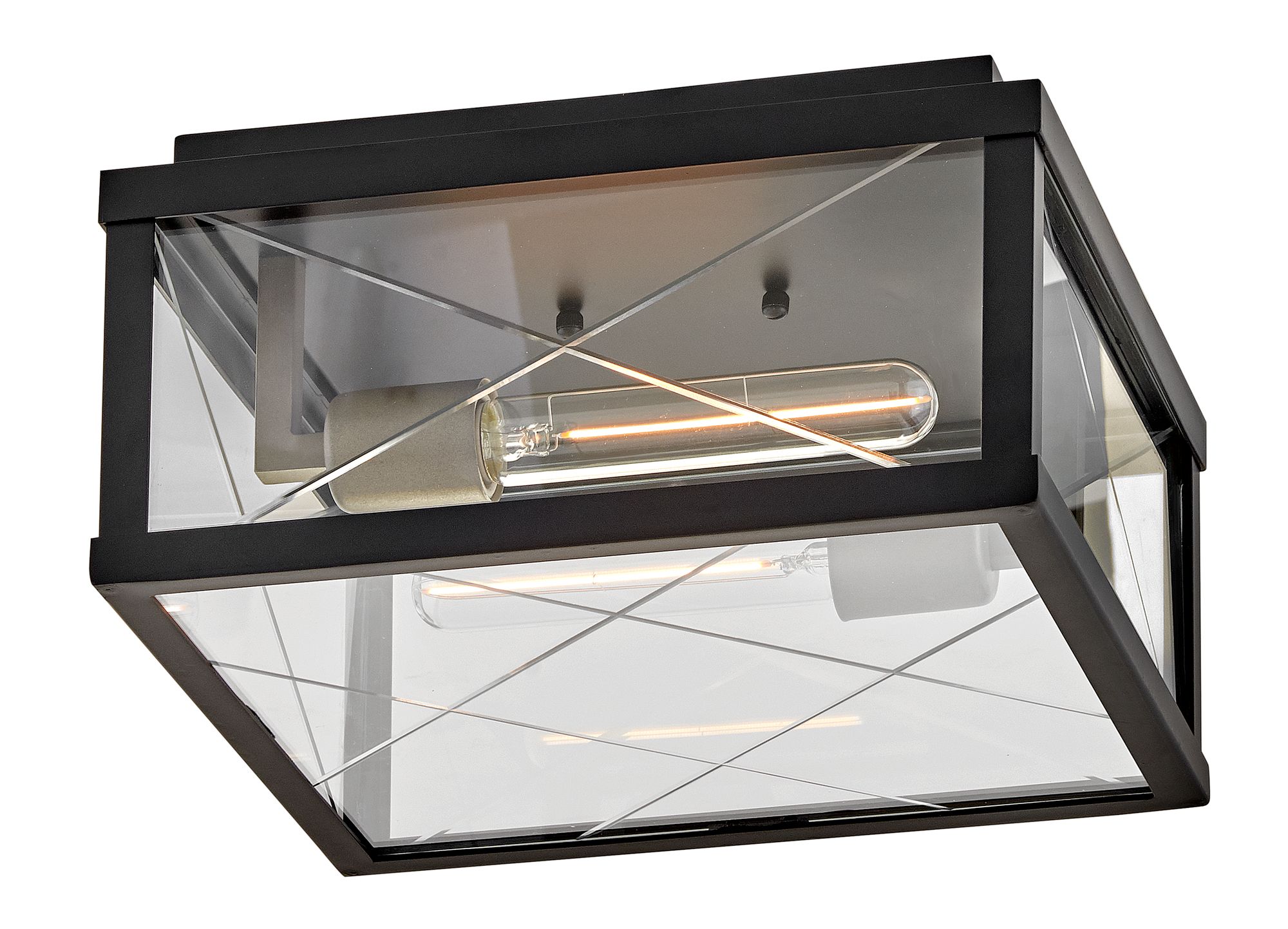 Image 5 Hinkley Outdoor Monte Small Flush Mount 12.0" Black more views