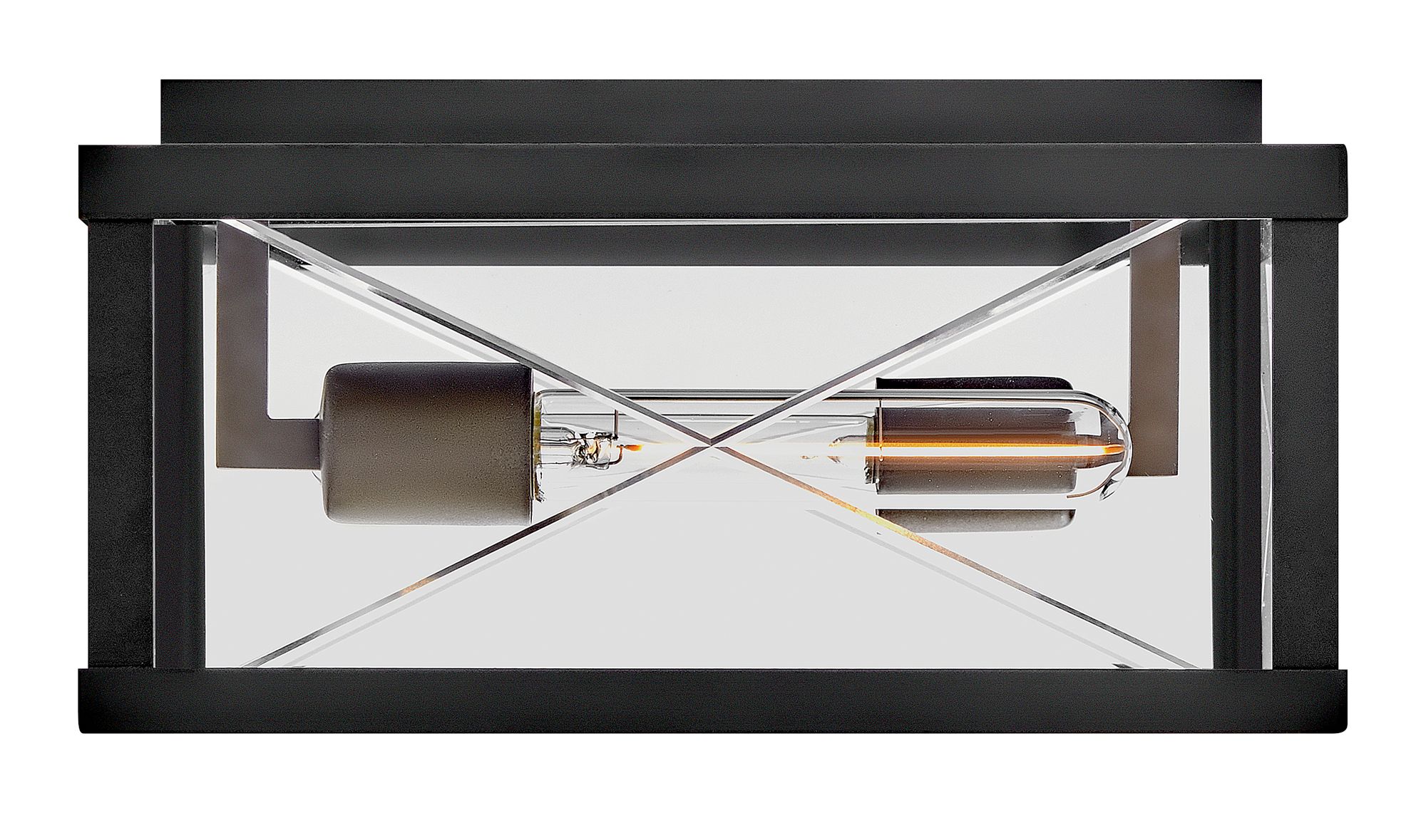 Image 7 Hinkley Outdoor Monte Small Flush Mount 12.0" Black more views