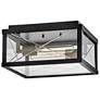 1_Hinkley Outdoor Monte Small Flush Mount Black