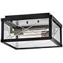 4_Hinkley Outdoor Monte Small Flush Mount Black more views