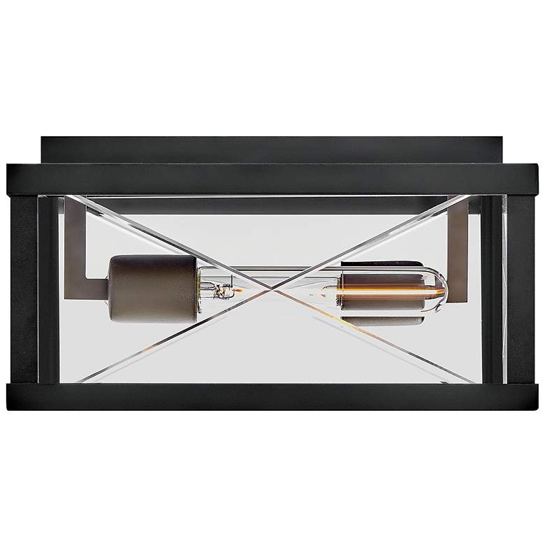 Image 7 Hinkley Outdoor Monte Small Flush Mount Black more views
