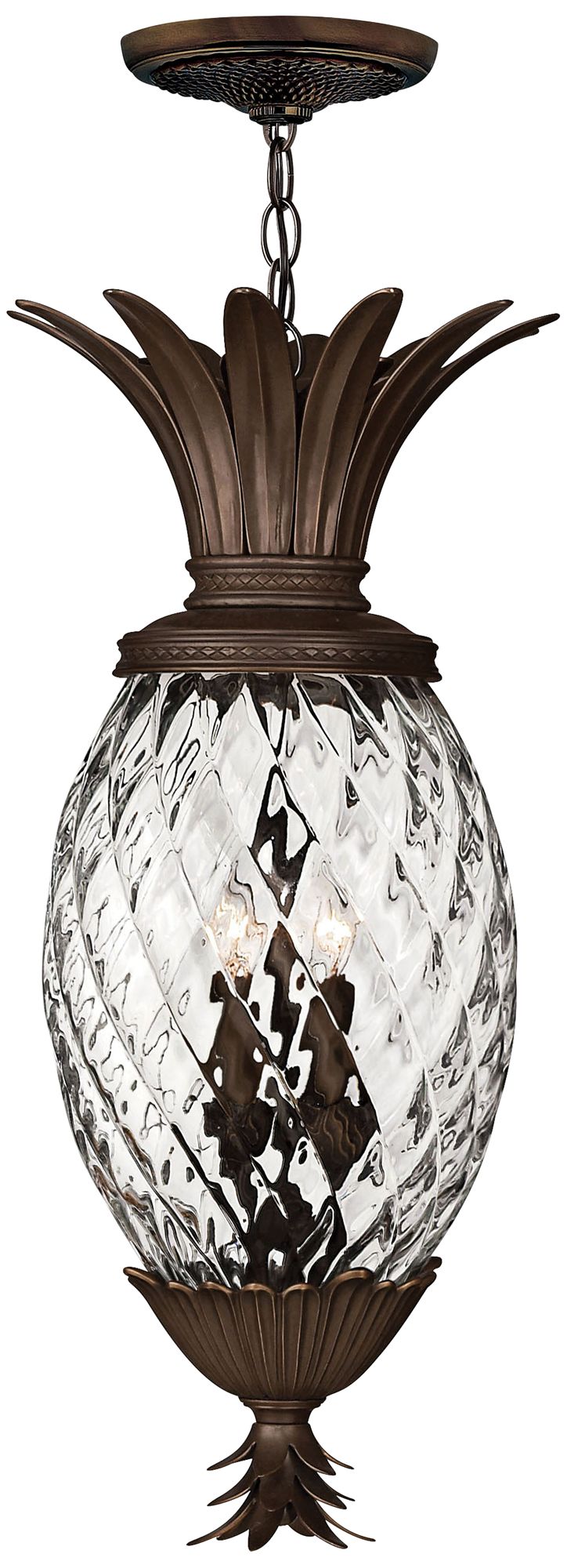 Hinkley Outdoor Plantation Large Hanging Lantern 28.5" Copper Bronze