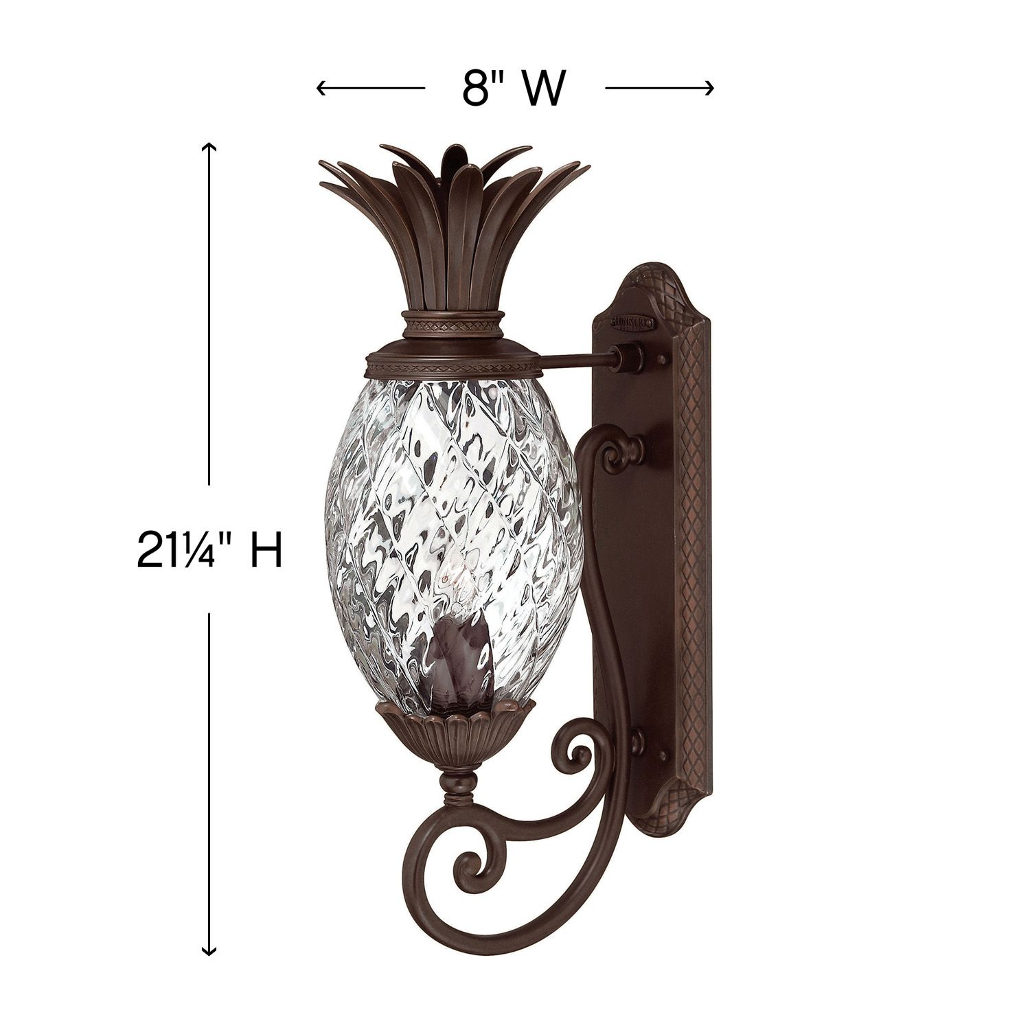Image 3 Hinkley Outdoor Plantation Large Wall Mount Lantern 21.25" more views