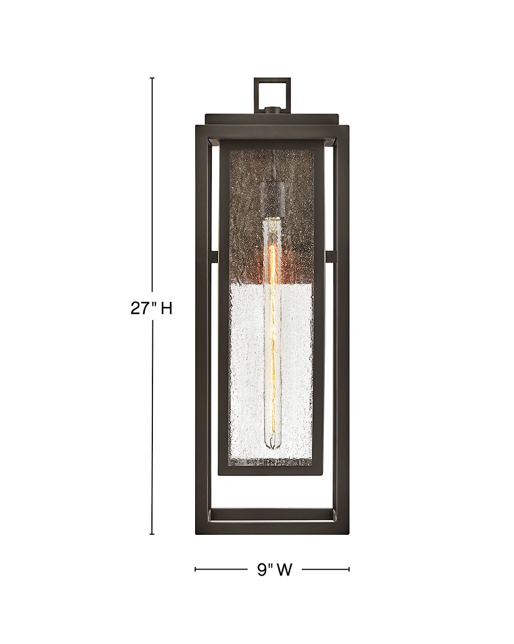 Image 3 Hinkley Outdoor Republic Large Wall Mount Lantern 27" Oil Rubbed Bronze more views