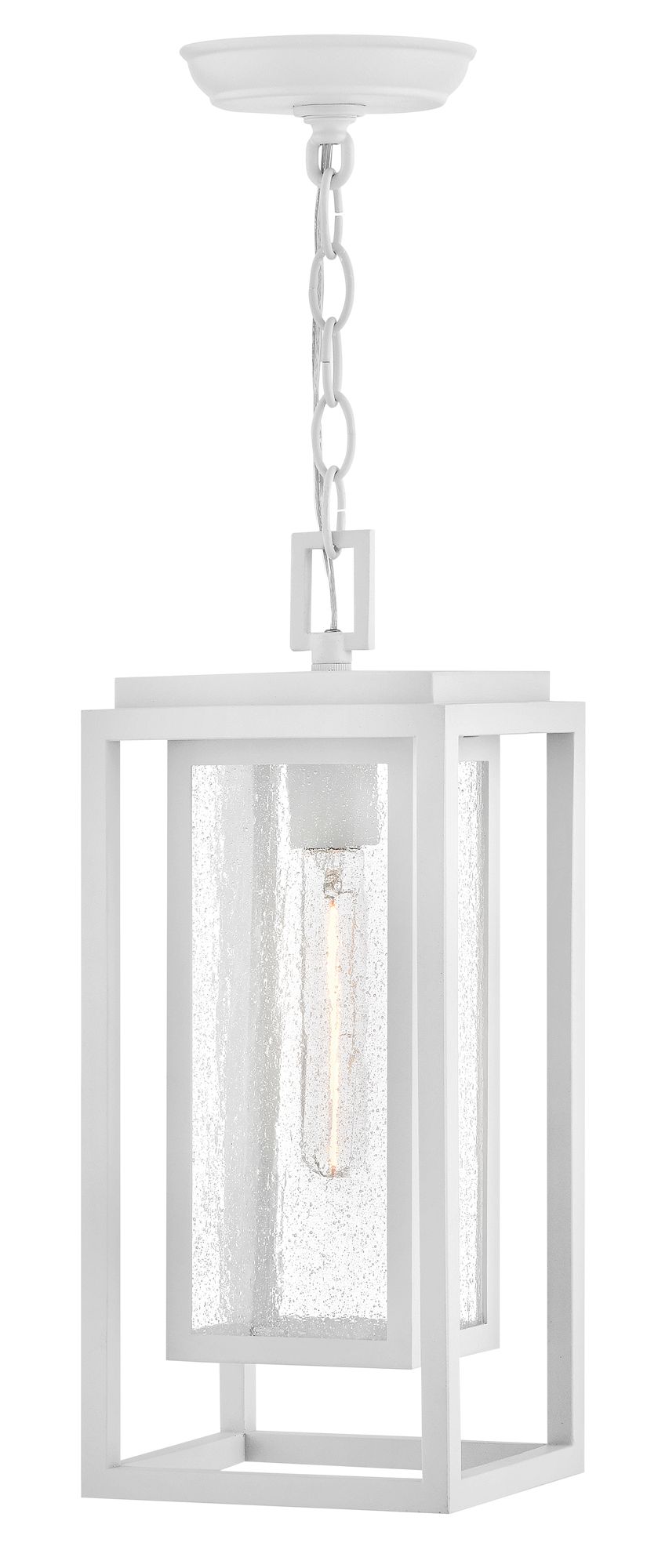 Image 2 Hinkley Outdoor Republic Medium Hanging Lantern 16.75" Textured White more views