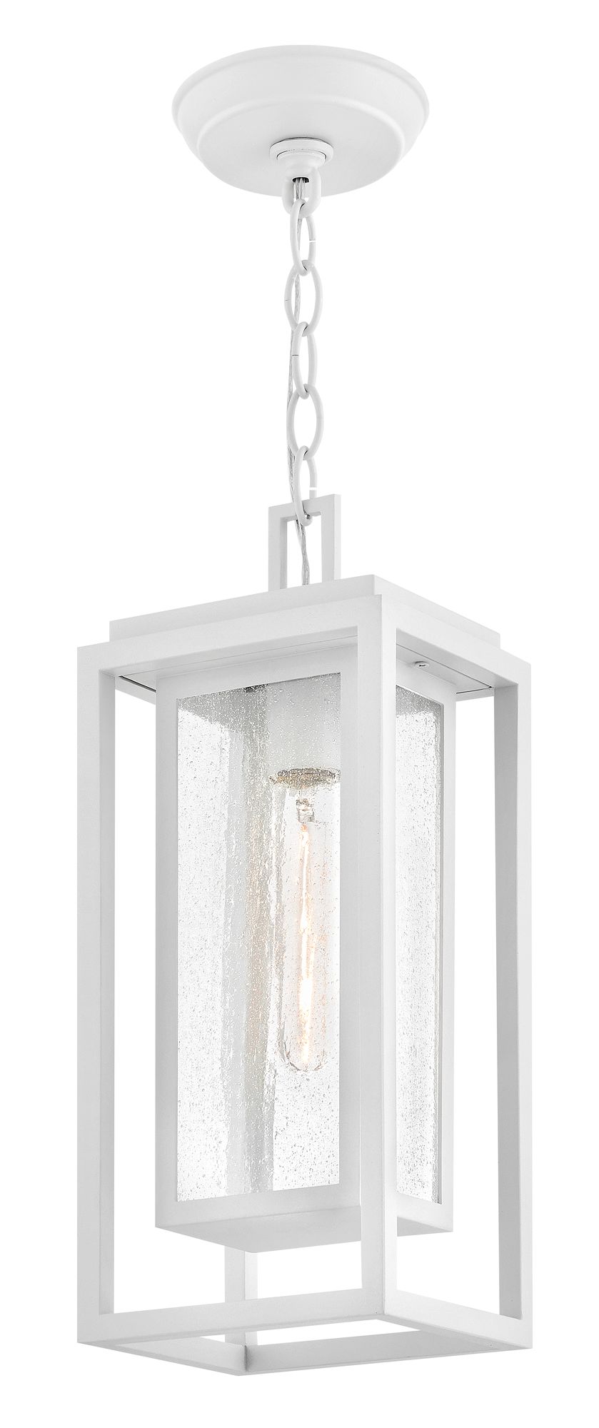 Image 5 Hinkley Outdoor Republic Medium Hanging Lantern 16.75" Textured White more views